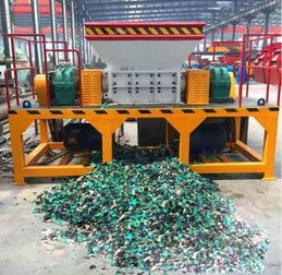 【油漆桶雙軸撕碎機(jī)皮革撕碎機(jī)輕便】- 